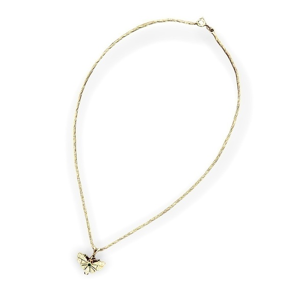 14k Rope Chain with Gold Butterfly - Picture 4 of 5